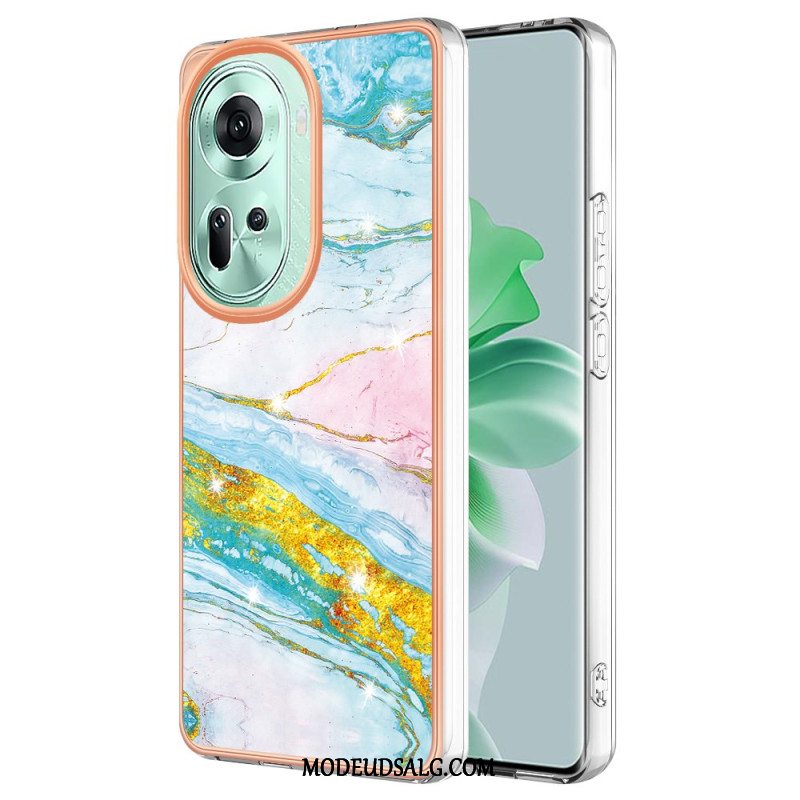 Cover Oppo Reno 11 5g Telefon Etui Marmormønster