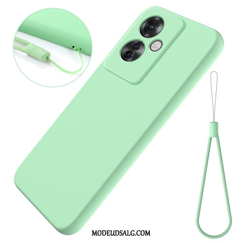 Cover Oppo Reno 11f 5g Flydende Silikone Strop