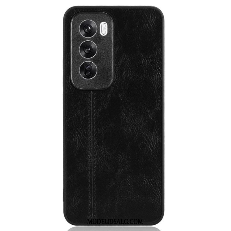 Cover Oppo Reno 12 5g Imiteret Lædersøm