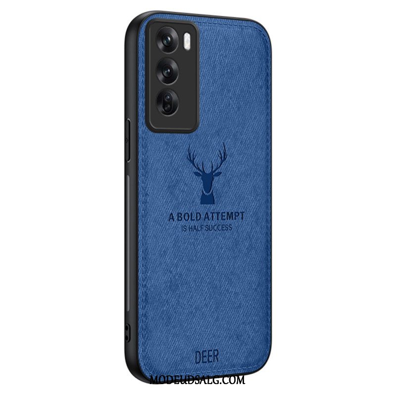 Cover Oppo Reno 12 5g Stoftekstur Hjortemønster