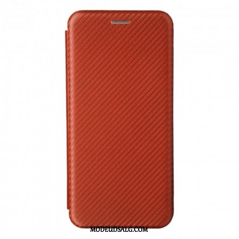 Cover Oppo Reno 6 5G Flip Cover Farvet Carbon Silikone