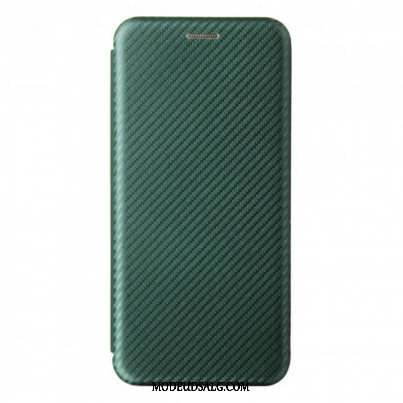 Cover Oppo Reno 6 5G Flip Cover Farvet Carbon Silikone