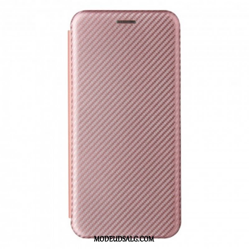 Cover Oppo Reno 6 5G Flip Cover Farvet Carbon Silikone