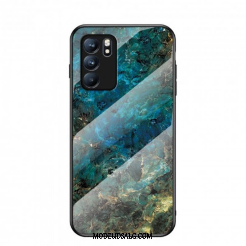 Cover Oppo Reno 6 5G Premium Farver Hærdet Glas