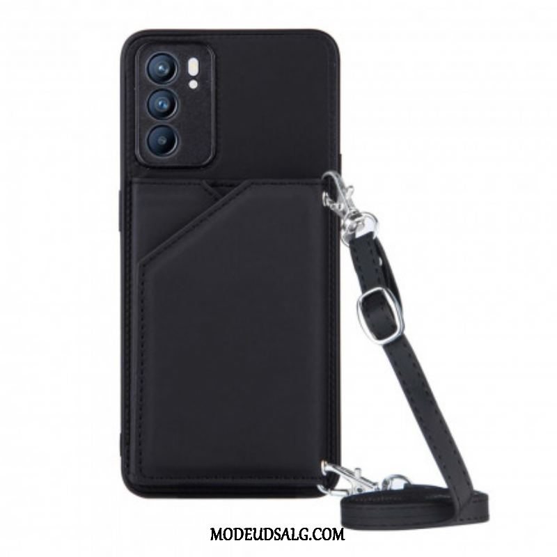 Cover Oppo Reno 6 5G Skulderrem Kortholder