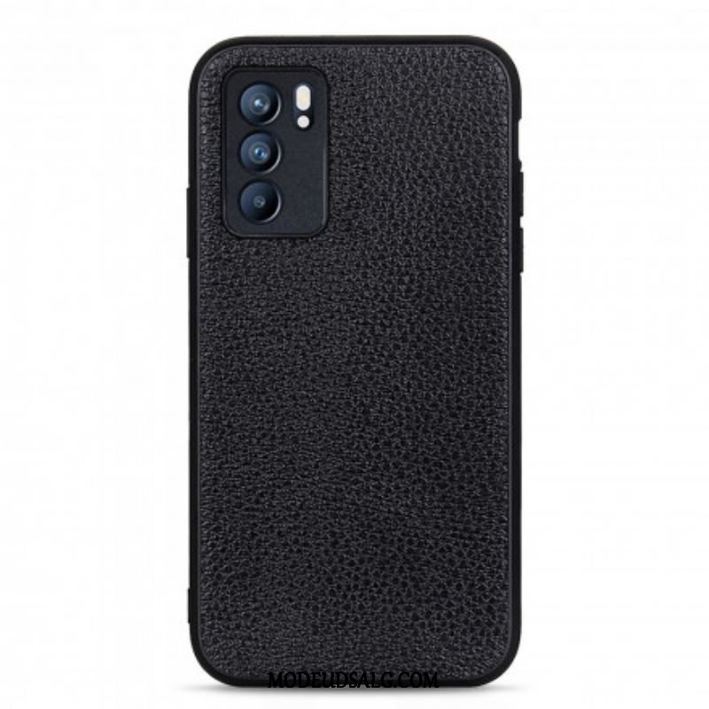 Cover Oppo Reno 6 5G Ægte Litchi Læder