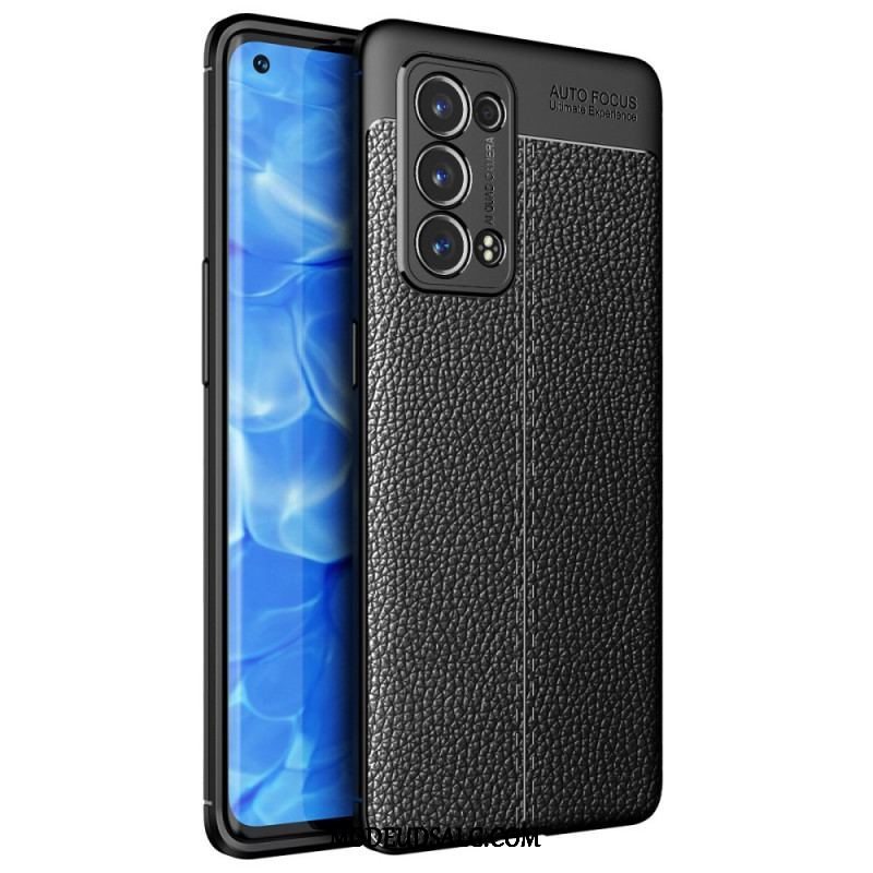 Cover Oppo Reno 6 Pro 5G Litchi Double Line Læder