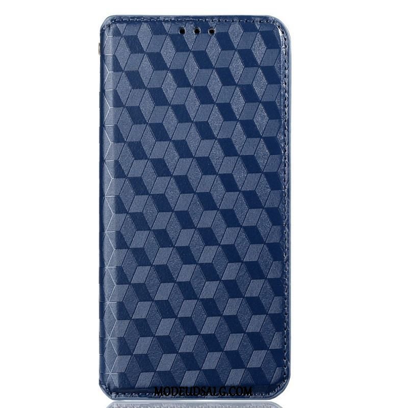 Cover Oppo Reno 7 Flip Cover 3d Cube Lædereffekt