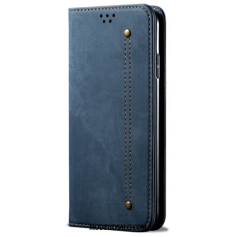 Cover Oppo Reno 7 Flip Cover Denim Stof