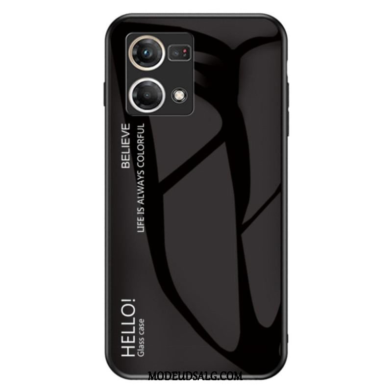 Cover Oppo Reno 7 Hærdet Glas Hej