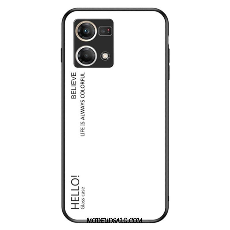 Cover Oppo Reno 7 Hærdet Glas Hej