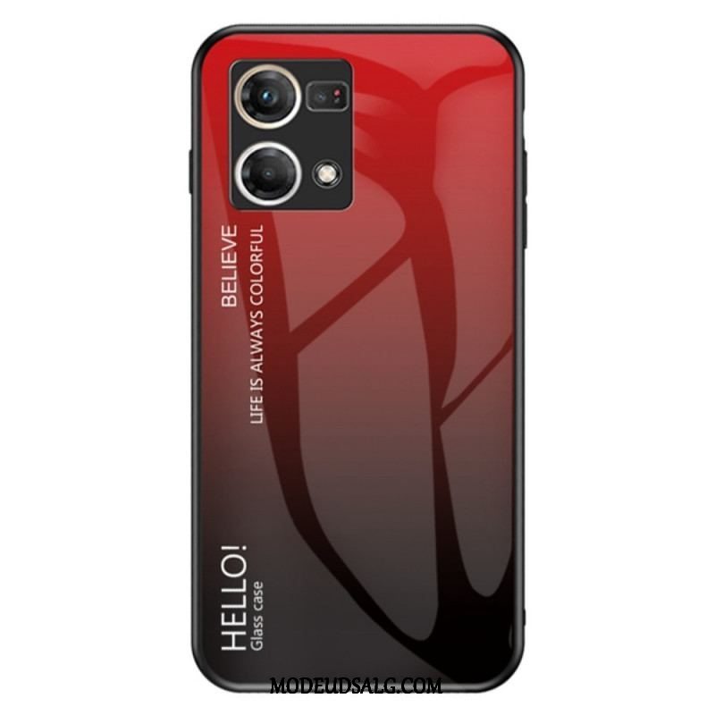 Cover Oppo Reno 7 Hærdet Glas Hej