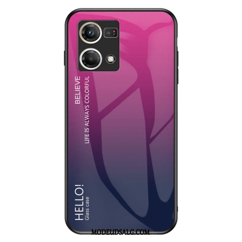 Cover Oppo Reno 7 Hærdet Glas Hej