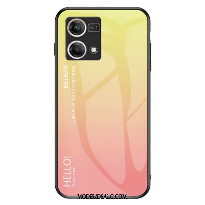 Cover Oppo Reno 7 Hærdet Glas Hej