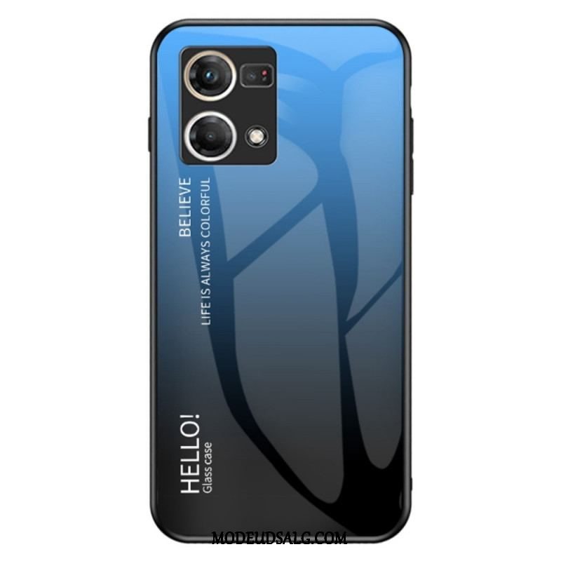 Cover Oppo Reno 7 Hærdet Glas Hej