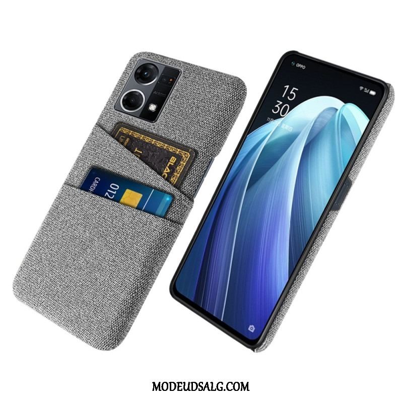 Cover Oppo Reno 7 Kortholder I Stof