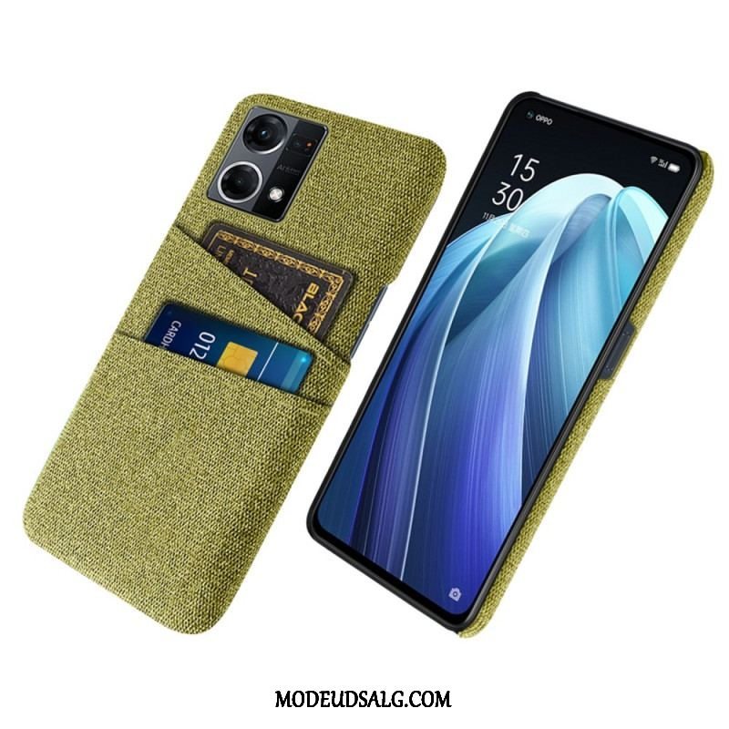 Cover Oppo Reno 7 Kortholder I Stof