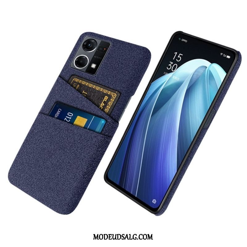 Cover Oppo Reno 7 Kortholder I Stof