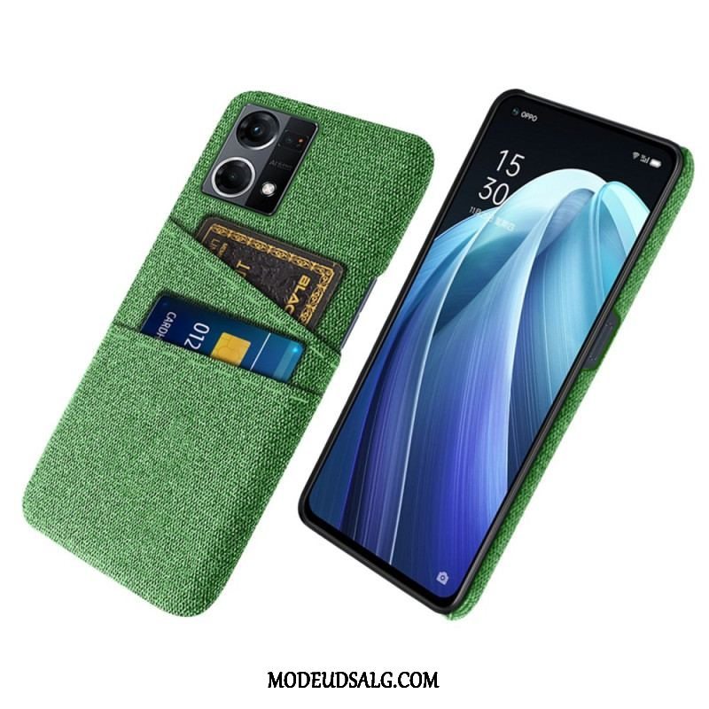 Cover Oppo Reno 7 Kortholder I Stof