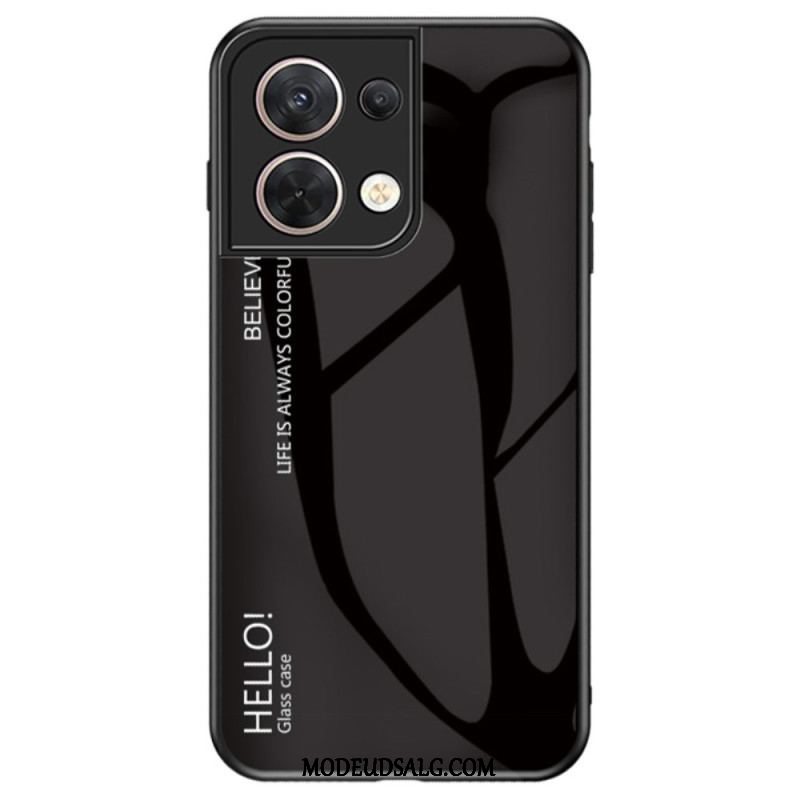 Cover Oppo Reno 8 Hærdet Glas Hej