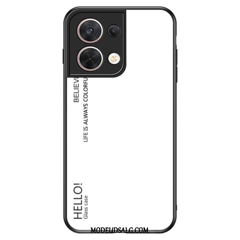 Cover Oppo Reno 8 Hærdet Glas Hej