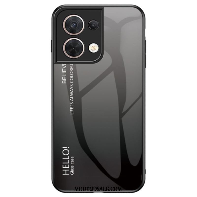 Cover Oppo Reno 8 Hærdet Glas Hej