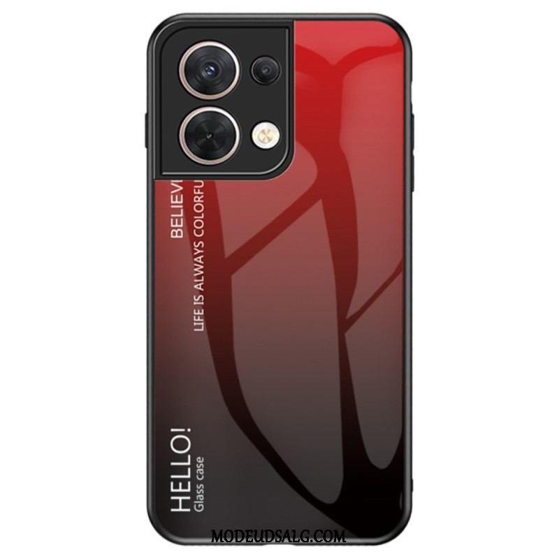 Cover Oppo Reno 8 Hærdet Glas Hej