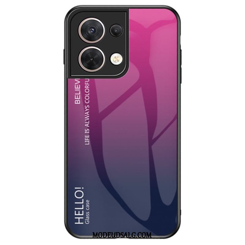 Cover Oppo Reno 8 Hærdet Glas Hej