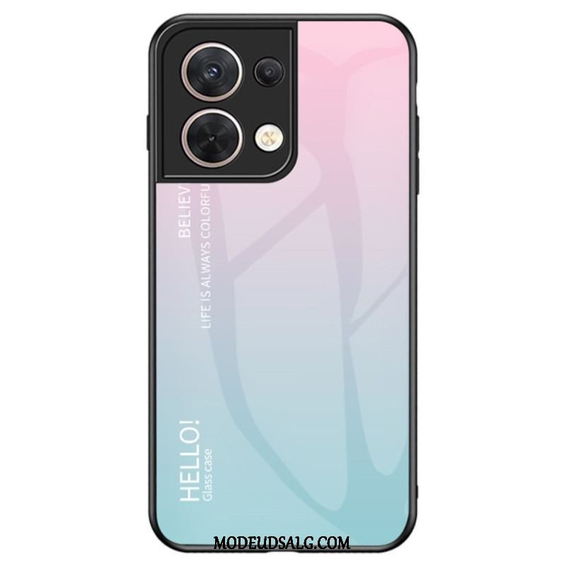 Cover Oppo Reno 8 Hærdet Glas Hej