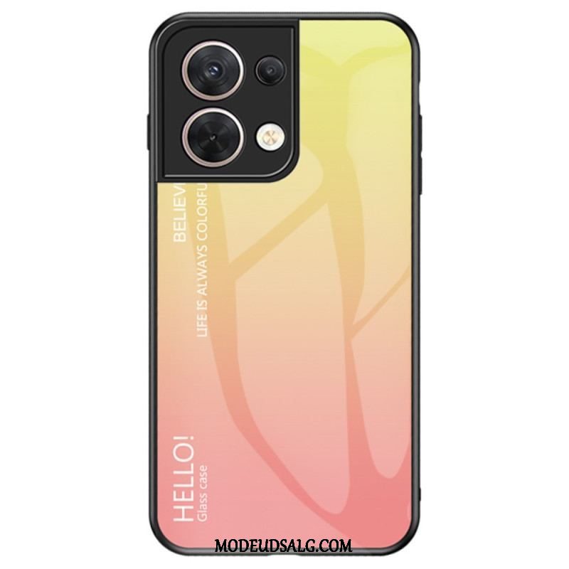 Cover Oppo Reno 8 Hærdet Glas Hej