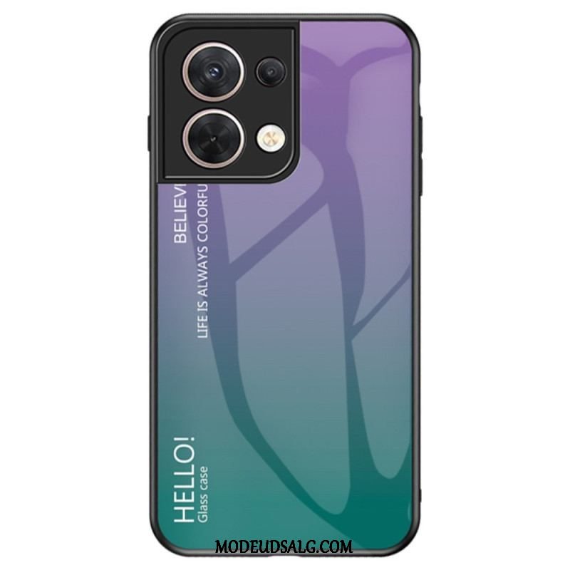 Cover Oppo Reno 8 Hærdet Glas Hej