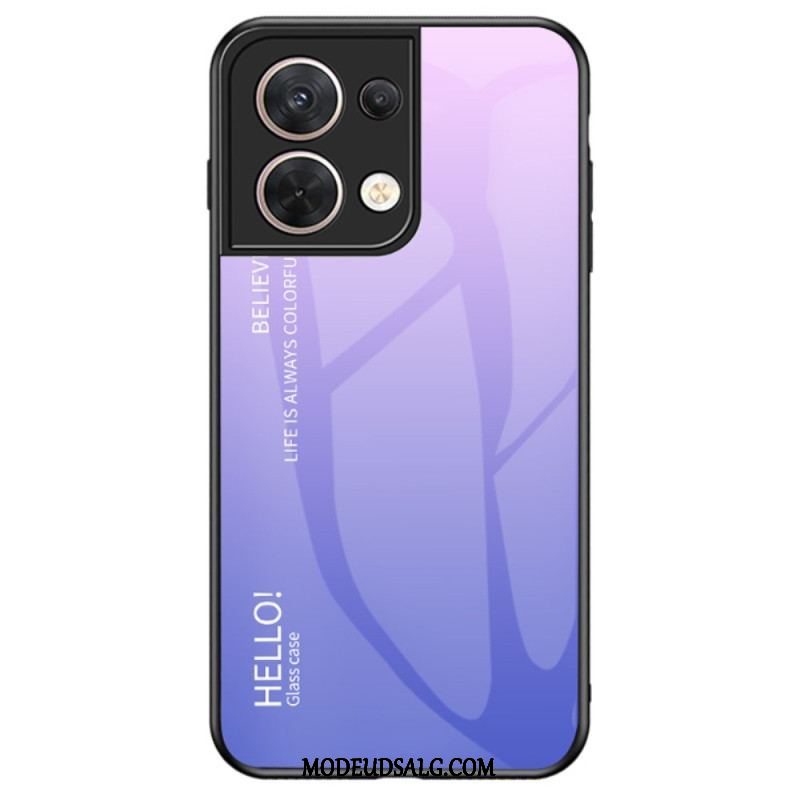 Cover Oppo Reno 8 Hærdet Glas Hej