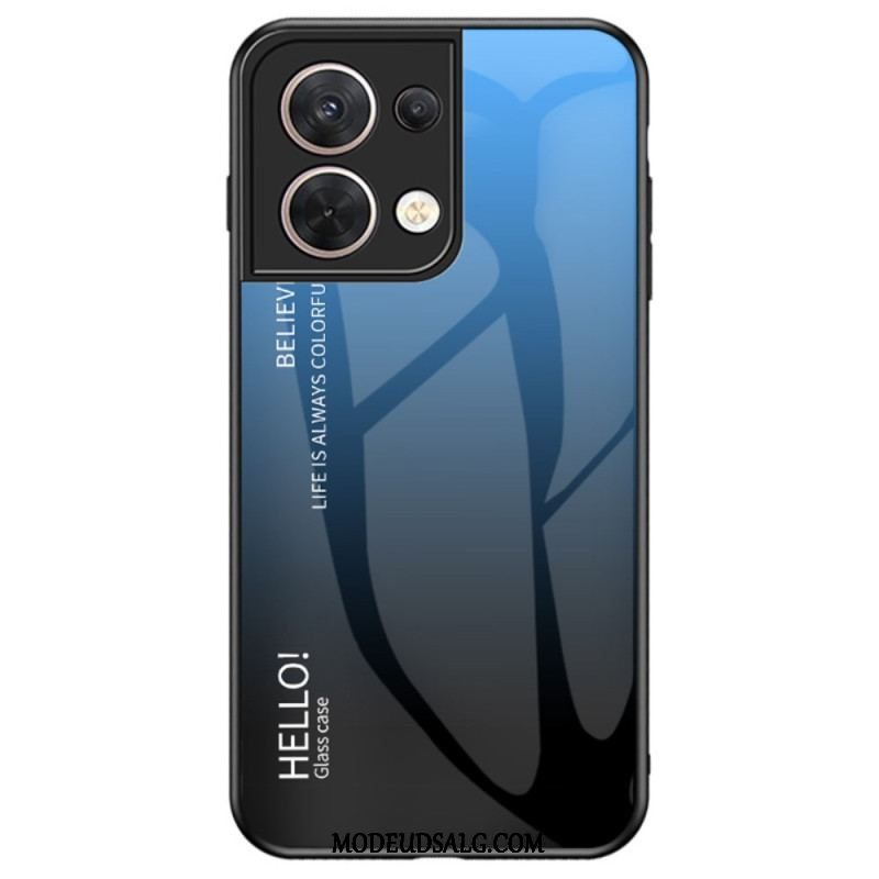 Cover Oppo Reno 8 Hærdet Glas Hej