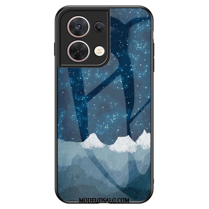 Cover Oppo Reno 8 Hærdet Glas Mønster