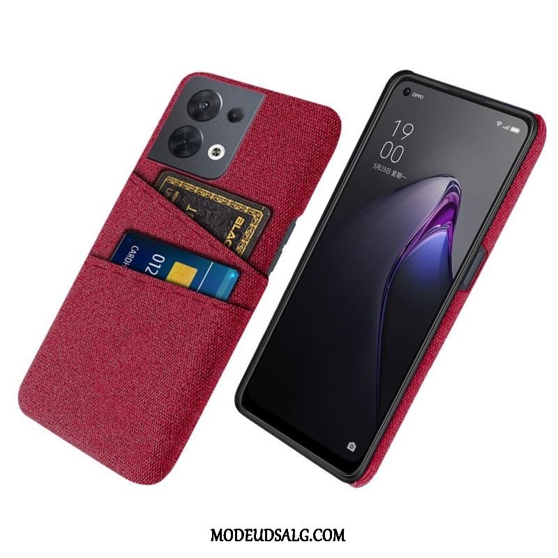 Cover Oppo Reno 8 Kortholder Klud