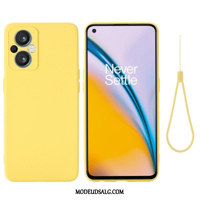 Cover Oppo Reno 8 Lite Med Snor Strappy Flydende Silikone