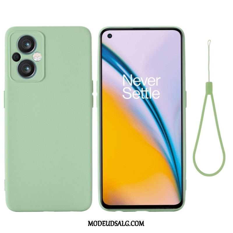 Cover Oppo Reno 8 Lite Med Snor Strappy Flydende Silikone