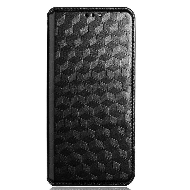 Cover Oppo Reno 8 Pro Flip Cover 3d Cube Lædereffekt