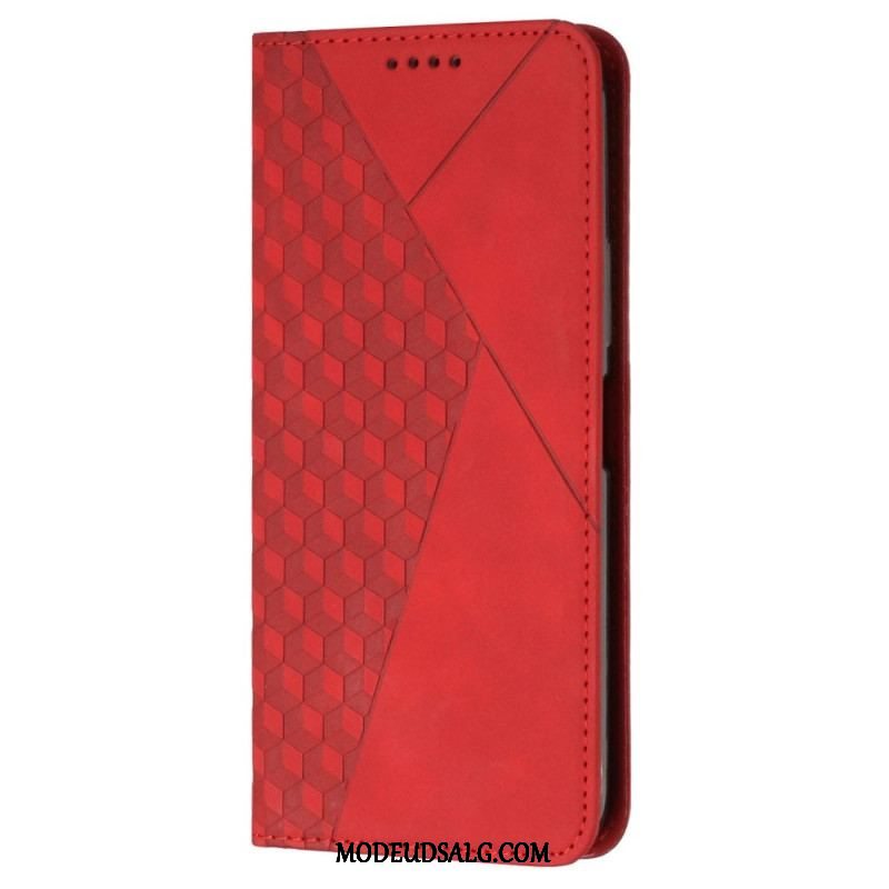 Cover Oppo Reno 8 Pro Flip Cover Kubisk Stil