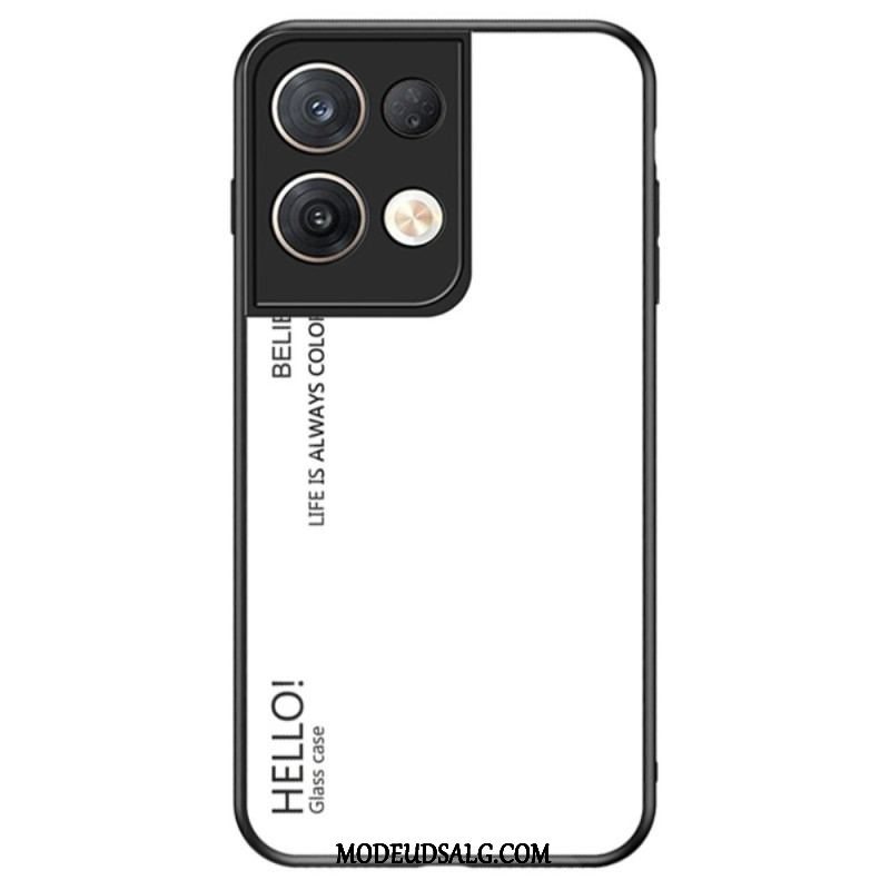 Cover Oppo Reno 8 Pro Hærdet Glas Hej