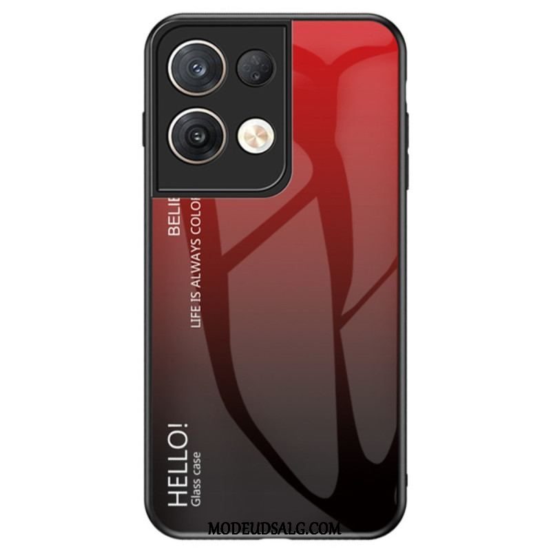 Cover Oppo Reno 8 Pro Hærdet Glas Hej