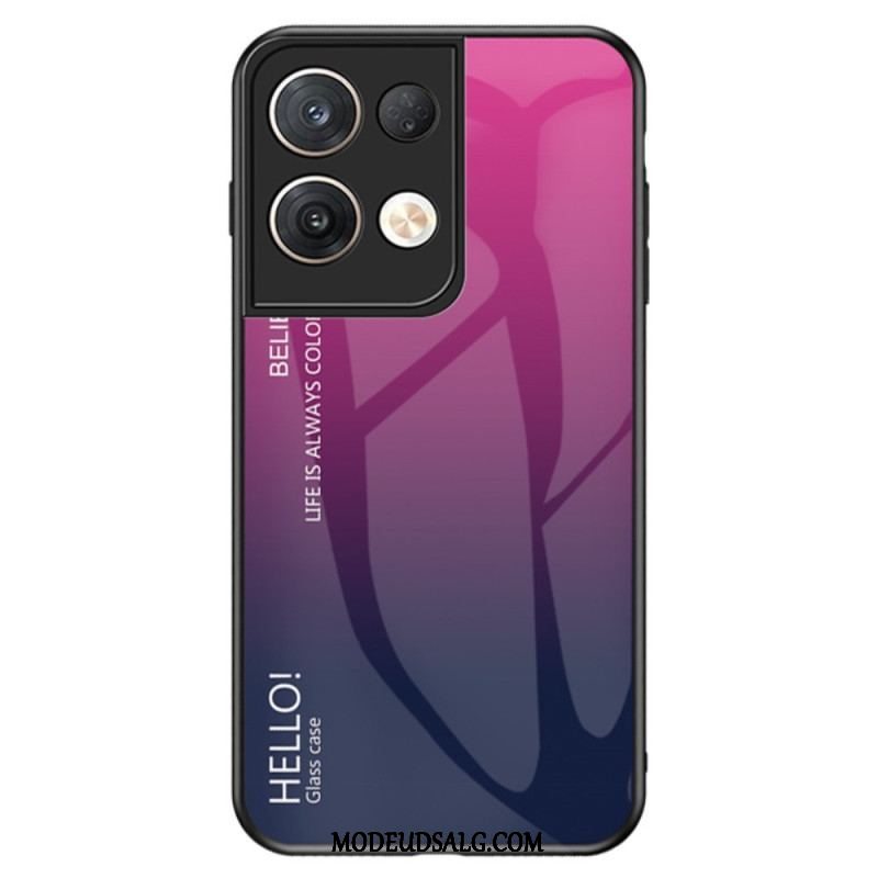 Cover Oppo Reno 8 Pro Hærdet Glas Hej