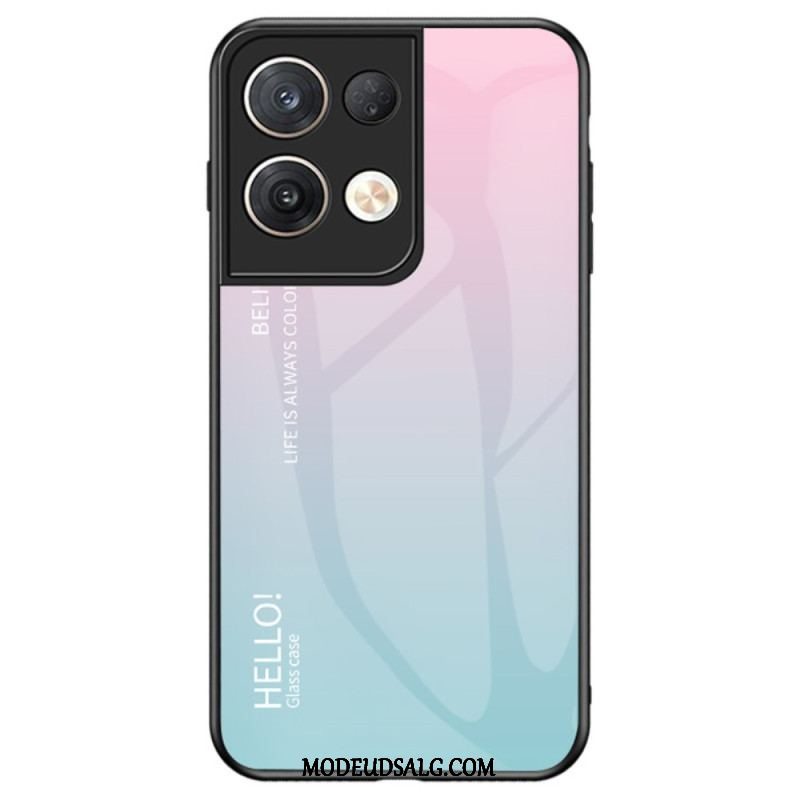 Cover Oppo Reno 8 Pro Hærdet Glas Hej