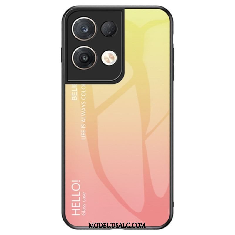 Cover Oppo Reno 8 Pro Hærdet Glas Hej