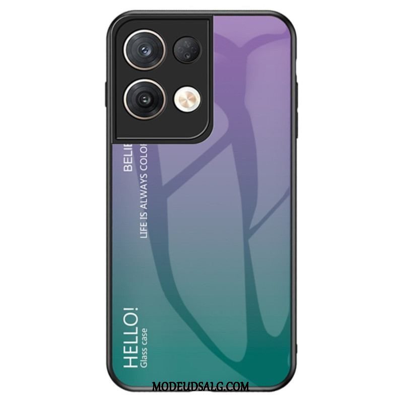 Cover Oppo Reno 8 Pro Hærdet Glas Hej