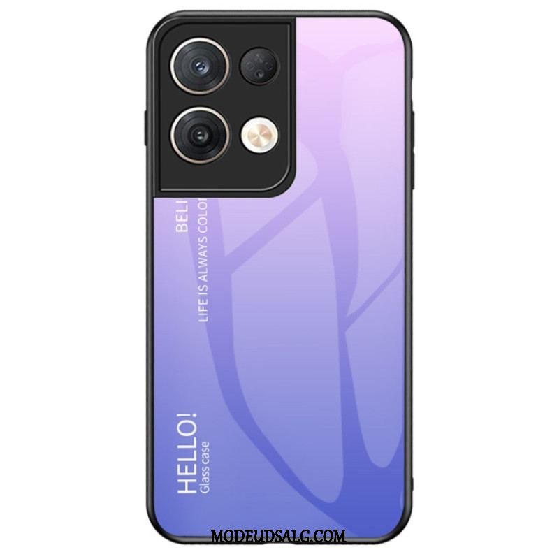 Cover Oppo Reno 8 Pro Hærdet Glas Hej