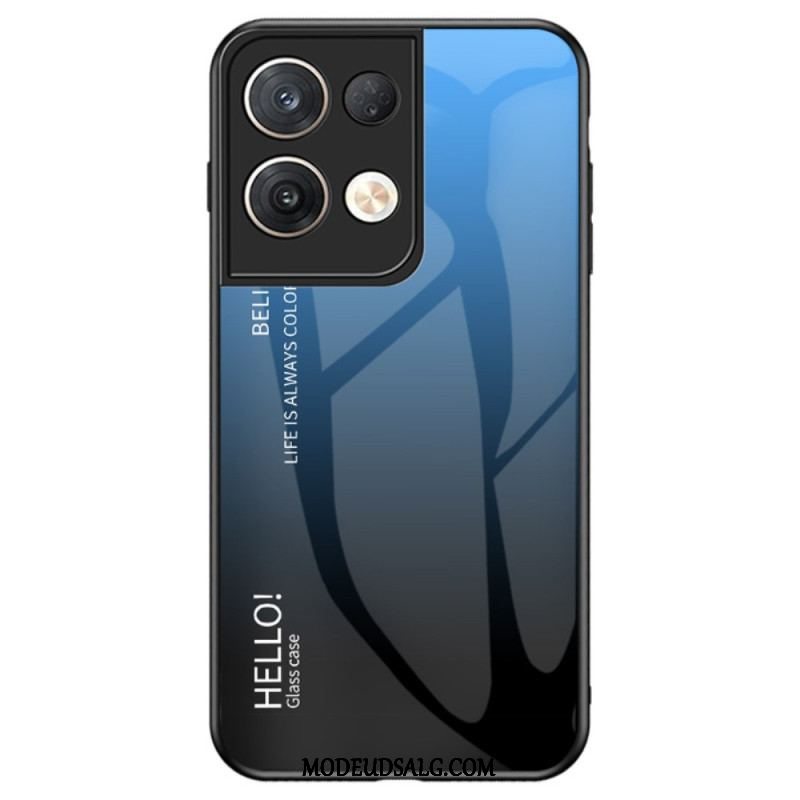 Cover Oppo Reno 8 Pro Hærdet Glas Hej