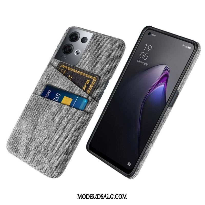 Cover Oppo Reno 8 Pro Kortholder Klud