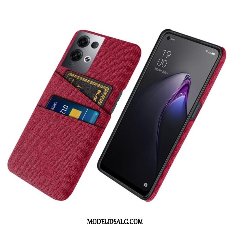 Cover Oppo Reno 8 Pro Kortholder Klud