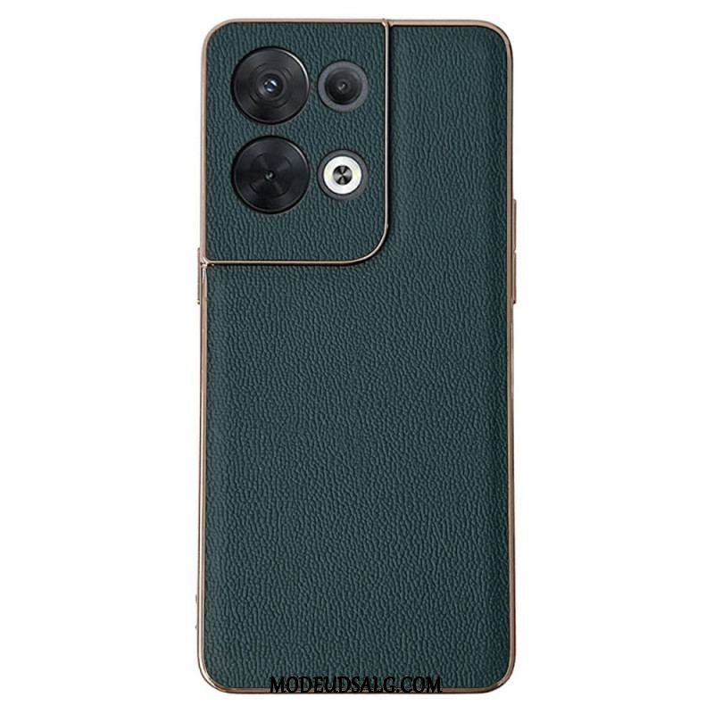 Cover Oppo Reno 8 Ægte Premium Læder